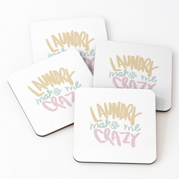 Item preview, Laundry makes me crazy typography designed and sold by chuckletuckle.