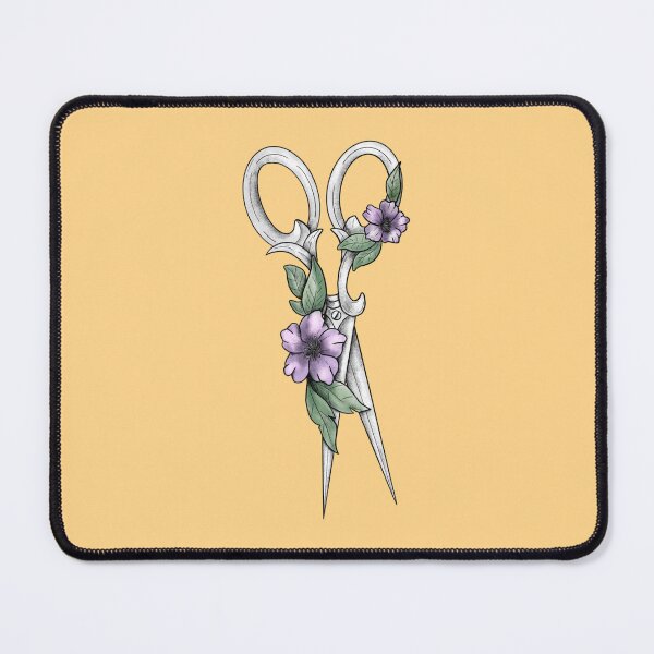 Item preview, Scissors flowers witchcraft designed and sold by atlasbackache.