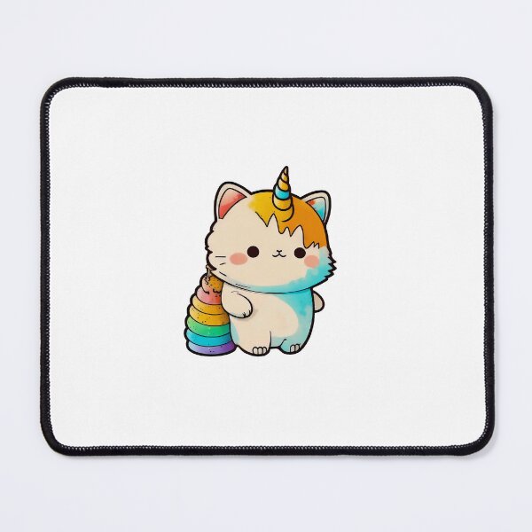 Item preview, Colorful Cute Unicorn Cat designed and sold by oudib.