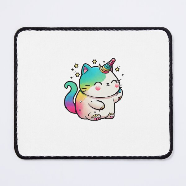 Item preview, Cute Unicorn Cat Colorful Rainbow designed and sold by oudib.