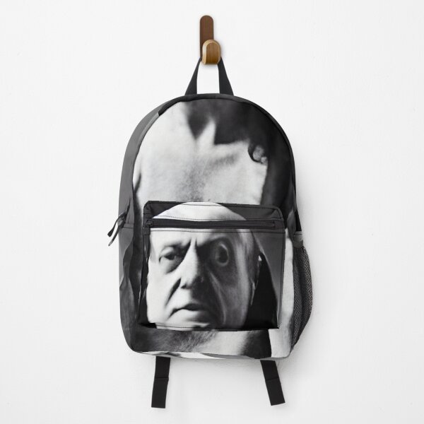 Item preview, Black and White Cyberpunk Aleister Crowley The Christ of Thelema painted in a Surrealist and Impressionist style designed and sold by Ataraxia  Apparel.