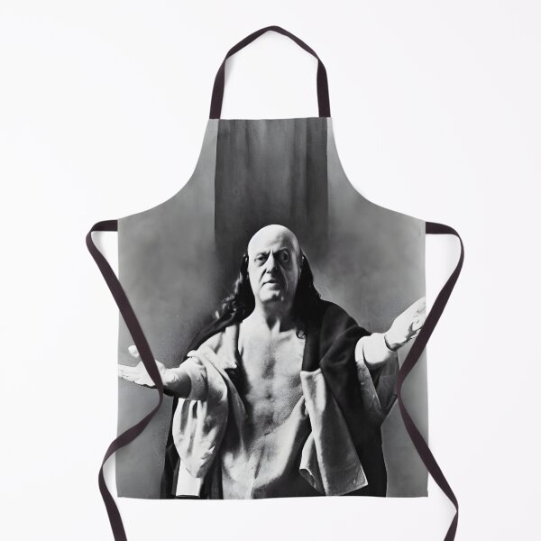 Item preview, Black and White Cyberpunk Aleister Crowley The Christ of Thelema painted in a Surrealist and Impressionist style designed and sold by Ataraxia  Apparel.