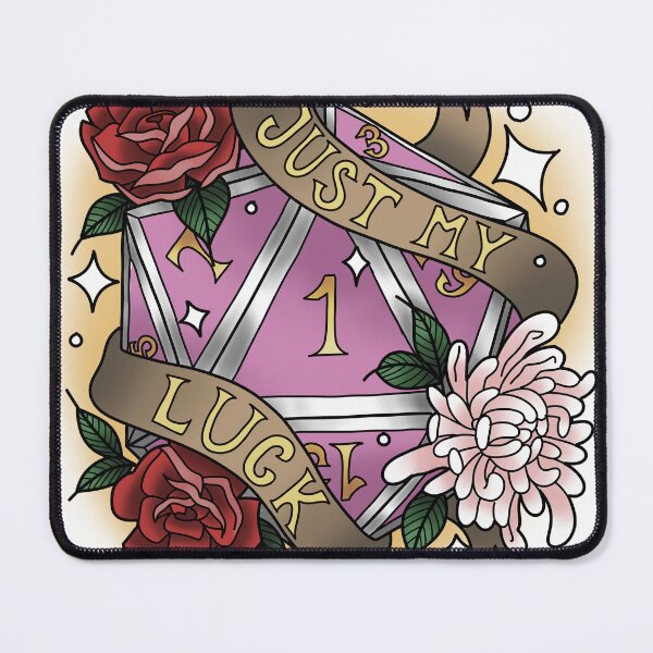 Item preview, Just My Luck Nat 1 Pink designed and sold by Xyluxus.