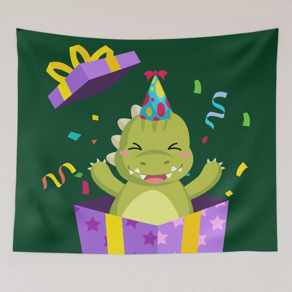Item preview, Cute Kids Birthday Party Green Dinosaur designed and sold by sweetbelle.