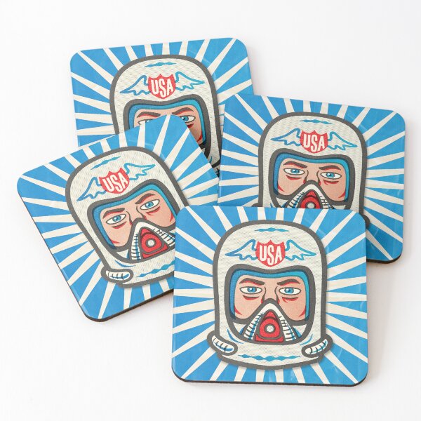 Item preview, Retro Astronaut Risograph Print designed and sold by Clayton Johnston.