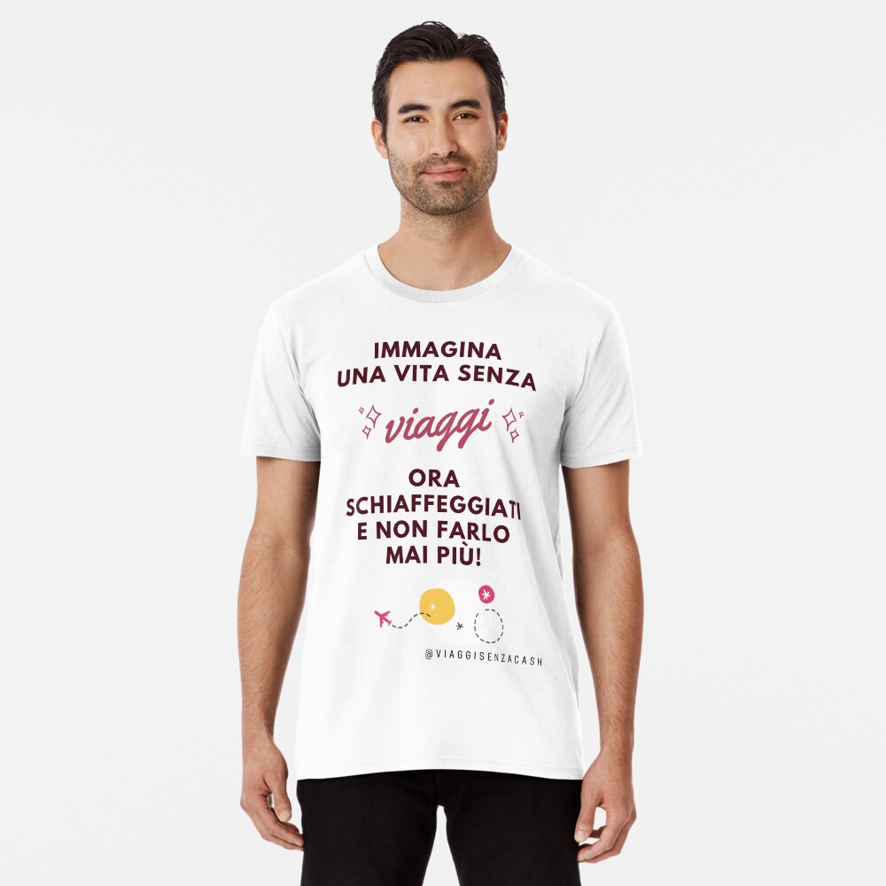 Item preview, Premium T-Shirt designed and sold by viaggisenzacash.