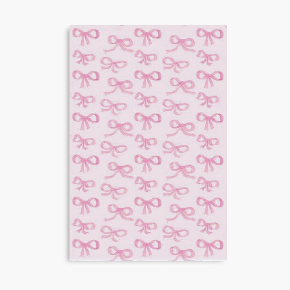 Coquette balletcore ribbon bows pattern 