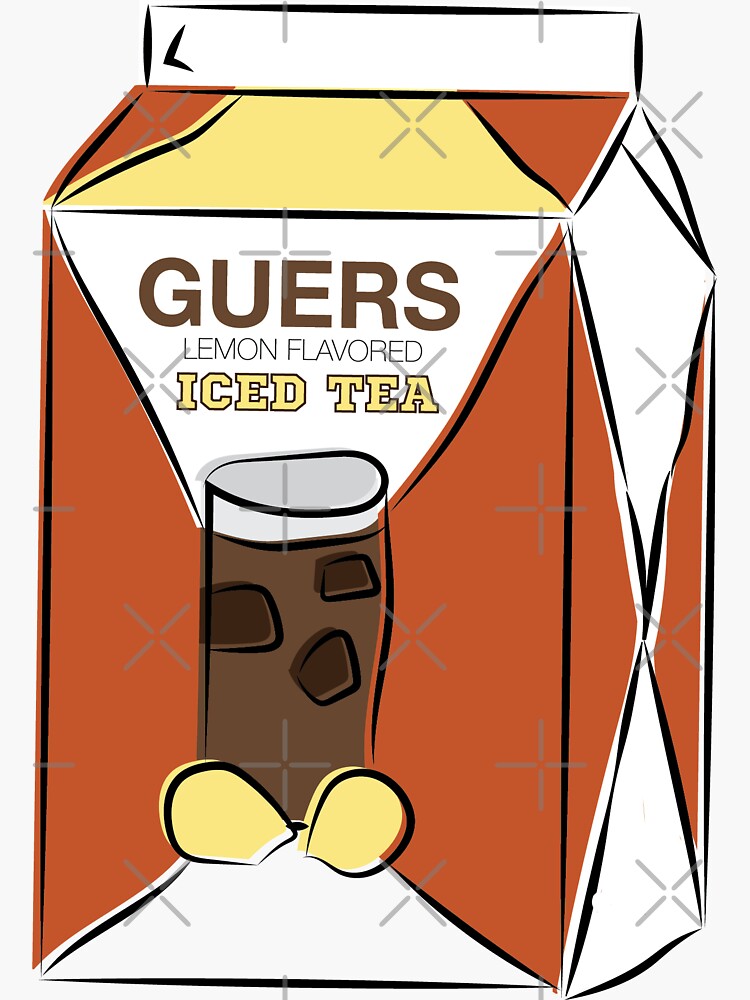 "Guers Iced Tea" Sticker for Sale by mlroos Redbubble