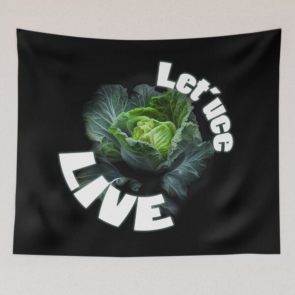 Item preview, Let Us Live Lettuce Greens  designed and sold by PipikaArt.