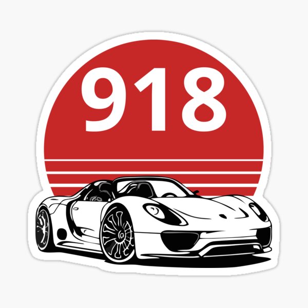 Porsche 918 Stickers for Sale