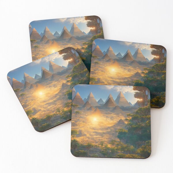 Item preview, Ancient Fantasy City of the Sun Pyramids - Worlds Collection designed and sold by SpektroDesign.