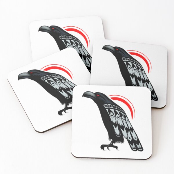 Item preview, Arte del noroeste del Pacífico del cuervo negro designed and sold by GrizzlyMountain.