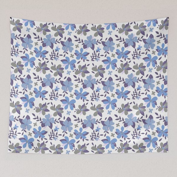 Item preview, Blue Romantic Flowers designed and sold by Ale's Art.