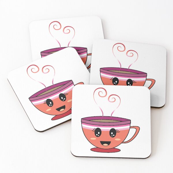 Item preview, Equalitea Lesbian Flag Pride w/ lashes designed and sold by qteapiecastle.