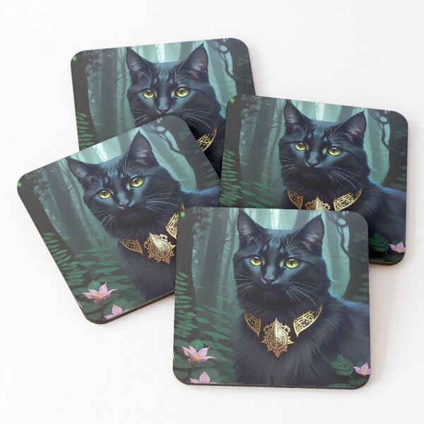 Item preview, Black Cat - Modern Digital Art designed and sold by Ai-michiart.