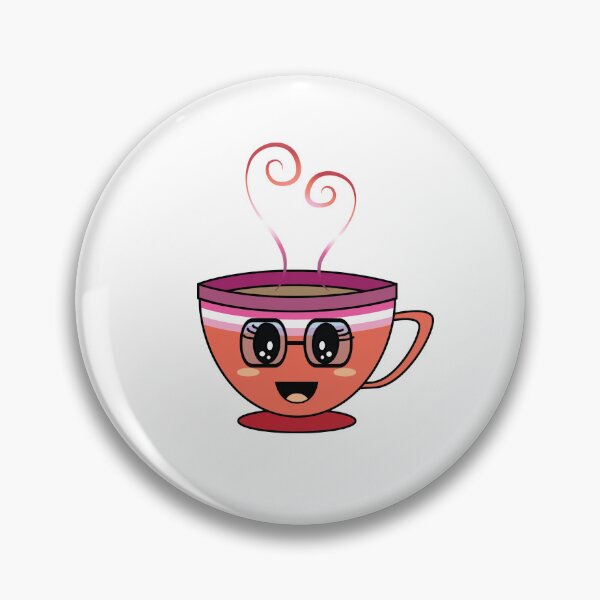 Item preview, Equalitea Lesbian Flag Pride w/ lashes and tall glasses designed and sold by qteapiecastle.