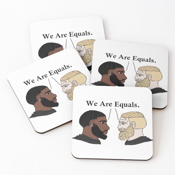 Item preview, "We Are Equals" Wojak designed and sold by Chase Ancheta.