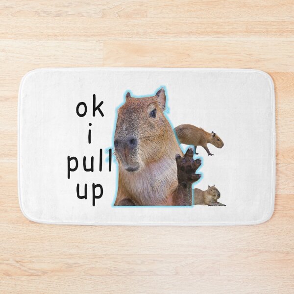 Item preview, ok i pull up capybara meme tee shirt designed and sold by KatyaDesigns.