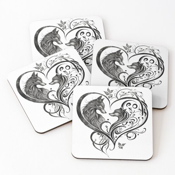 Item preview, Fox and Wolf Heart Swirl designed and sold by A-Artistries.