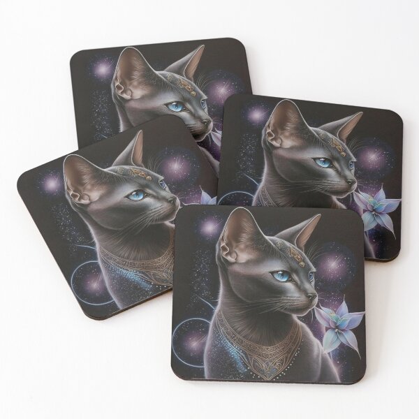 Item preview, Abyssinian Cat Glow Chakra Mandala designed and sold by Nocturne  Paws.