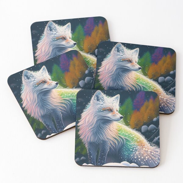 Item preview, Snow Fox Watercolor designed and sold by Travelslightly.