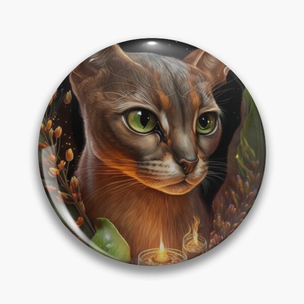 Item preview, Abyssinian Cat Nature Theme designed and sold by Nocturne  Paws.