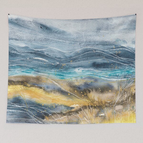 Item preview, Nature and landscape, beautiful mountains, blue sky designed and sold by anaozzart.