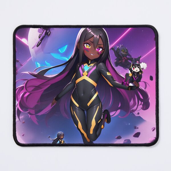 Item preview, Serie Kawaii y Cute Dark Skin Anime Space Girl: #2, designed and sold by NewAgeAnimeArt.