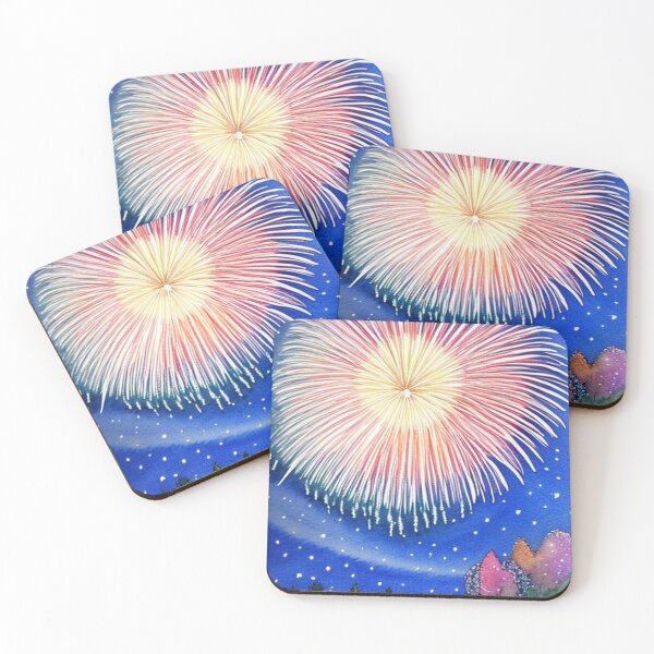 Item preview, Watercolor Fireworks designed and sold by SquishStitches.