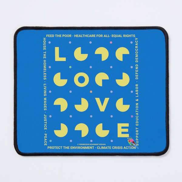 Item preview, PMD00416 Progressive Movement Designs LOVE message for any day of the year or Valentine's for Progressives Bernie Sanders supporters or democrats designed and sold by ProgressiveLeft.