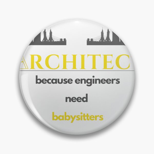 Item preview, Architect because engineers need babysitter white Classic T-Shirt designed and sold by MEDKH02.