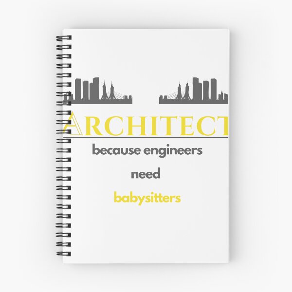 Item preview, Architect because engineers need babysitter white Classic T-Shirt designed and sold by MEDKH02.