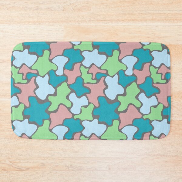 Item preview, 1940s Inspired Textile Print | Multicolored Abstract Blobs designed and sold by clubnoirai.