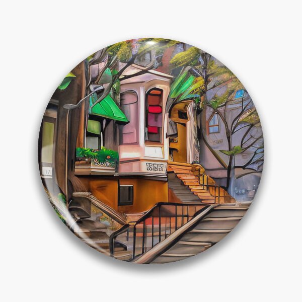 Item preview, Brownstone designed and sold by LRenee Art Studio.