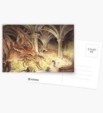 Bilbo and Smaug the Dragon Postcards
