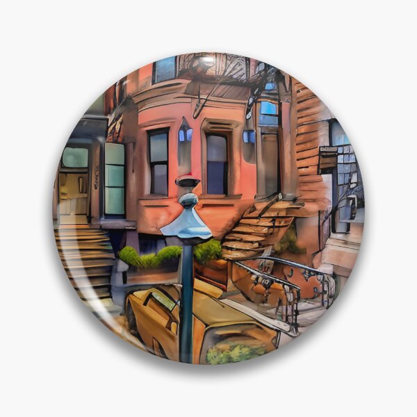 Item preview, Brownstone Building designed and sold by LRenee Art Studio.