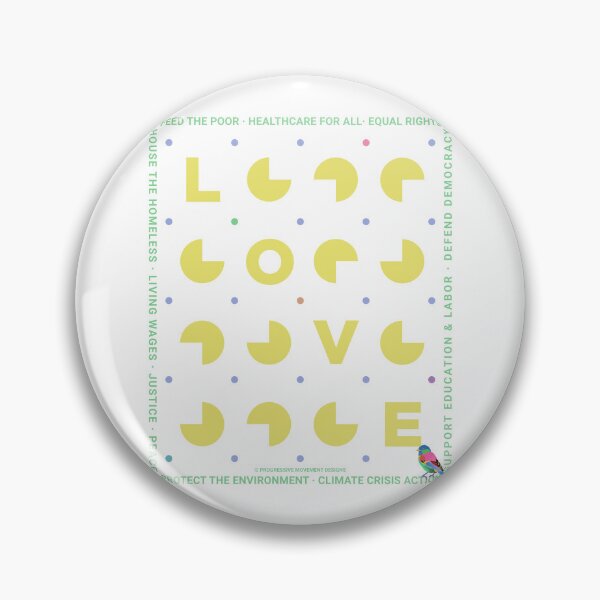 Item preview, PMD00418 Progressive Movement Designs LOVE for any day or Valentines for Progressives Bernie Sanders supporters or Democrats designed and sold by ProgressiveLeft.
