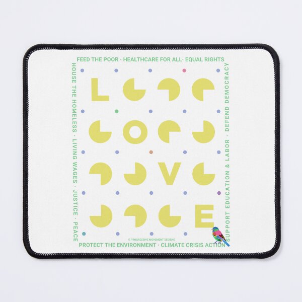 Item preview, PMD00418 Progressive Movement Designs LOVE for any day or Valentines for Progressives Bernie Sanders supporters or Democrats designed and sold by ProgressiveLeft.