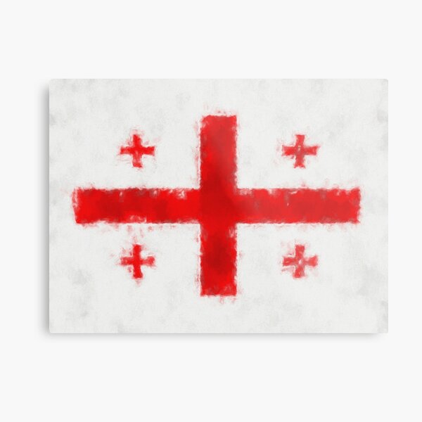 Georgia Flag Reworked No. 66, Series 5 Metal Print