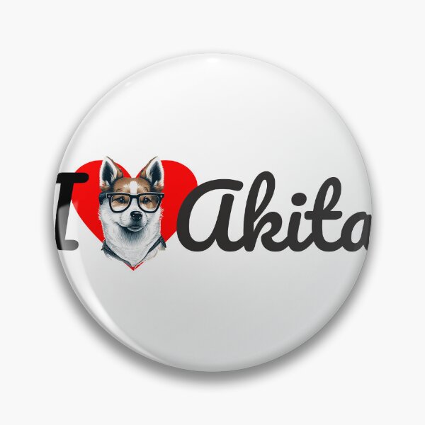 Item preview, Stickers Dog Akita with glasses funny cute decorative dog for dog lovers designed and sold by RSDESIGNSteam.