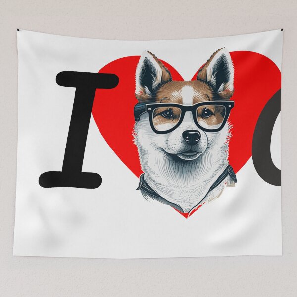 Item preview, Stickers Dog Akita with glasses funny cute decorative dog for dog lovers designed and sold by RSDESIGNSteam.