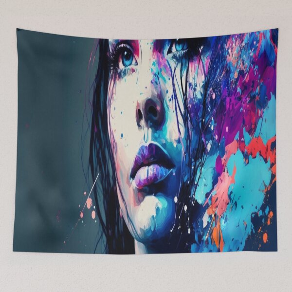Item preview, Blue Eyed Abstract Beauty designed and sold by CocoaWahine.