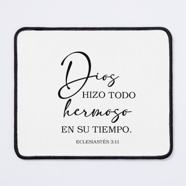 Item preview, Dios hizo todo hermoso en su tiempo. Spanish Bible Verse designed and sold by Aryam Quotes.