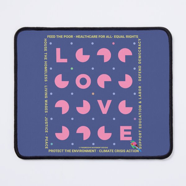 Item preview, PMD00422 Progressive Movement Designs LOVE for any day or Valentines for Progressives Bernie Sanders supporters or Democrats designed and sold by ProgressiveLeft.