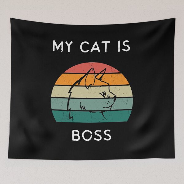 Item preview, My Cat is the Boss designed and sold by Rachel July.