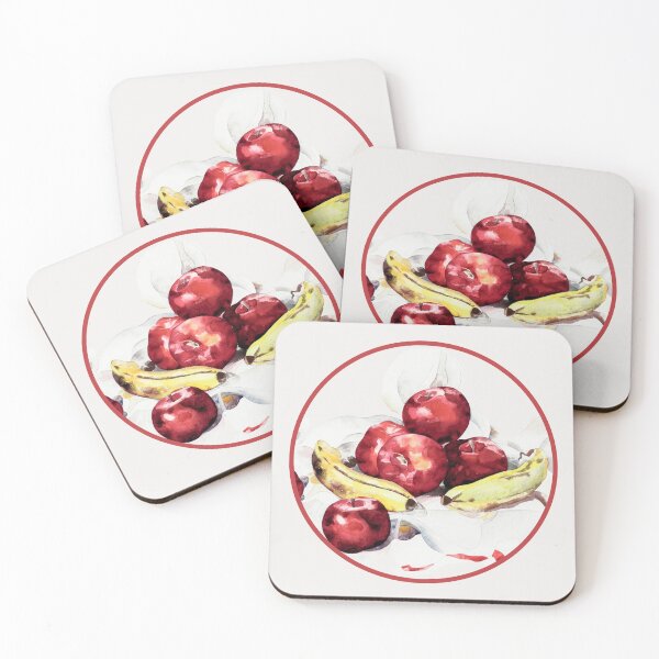 Item preview, Apples and Bananas designed and sold by VintageArtByIda.