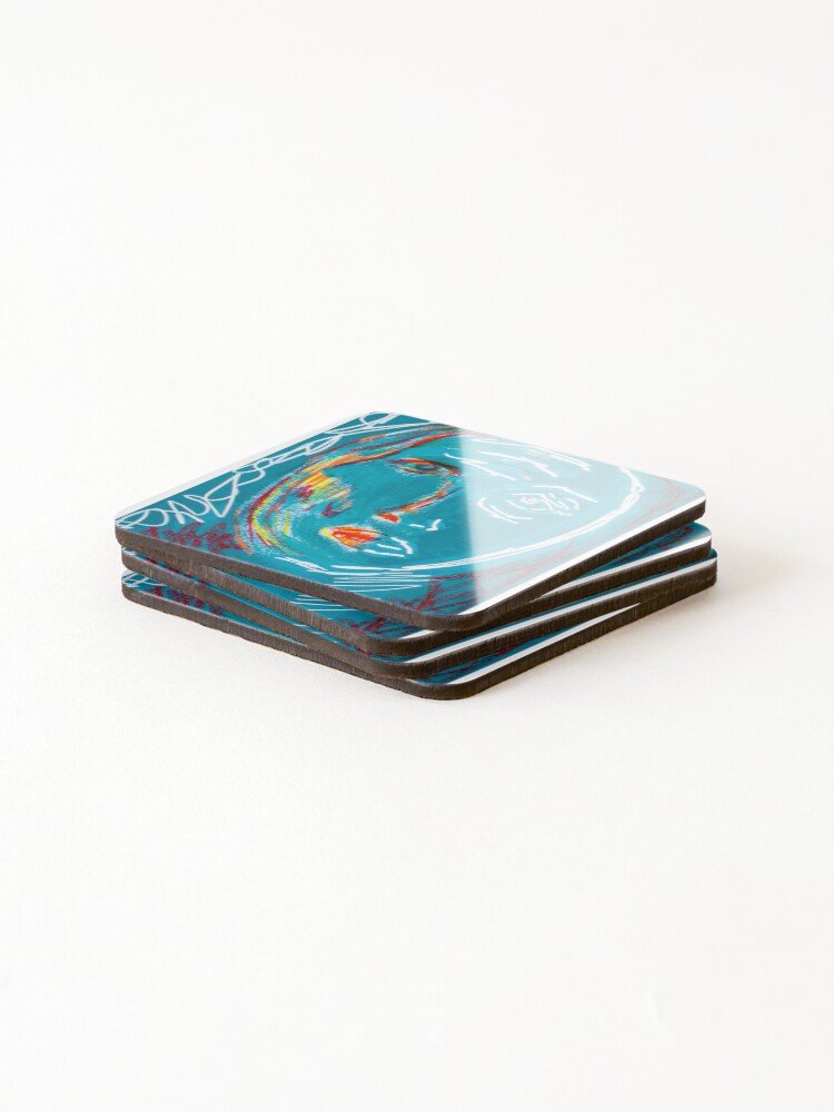 Thumbnail 4 of 5, Coasters (Set of 4), Relaxed designed and sold by RootsofAtlas.