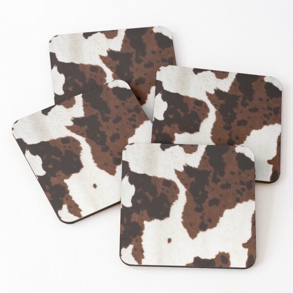 Item preview, Cow Hide Animal Print Tan and Black Western Pattern designed and sold by trajeado14.