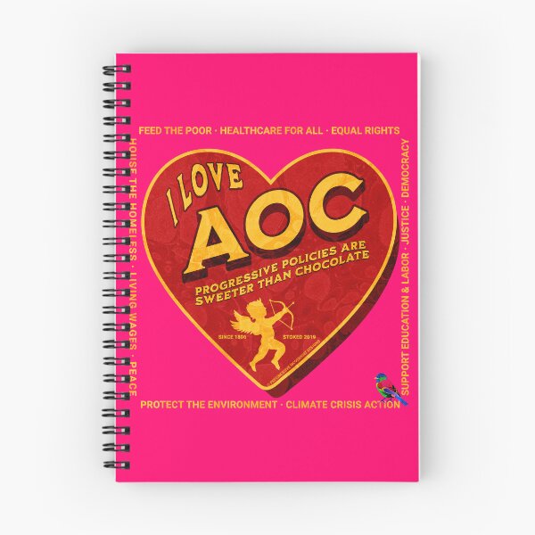 Item preview, PMD00419 Progressive Movement Designs I Love AOC Alexandria Ocasio Cortez Progressive Policy progress goals for Bernie Sanders supporter progressives designed and sold by ProgressiveLeft.