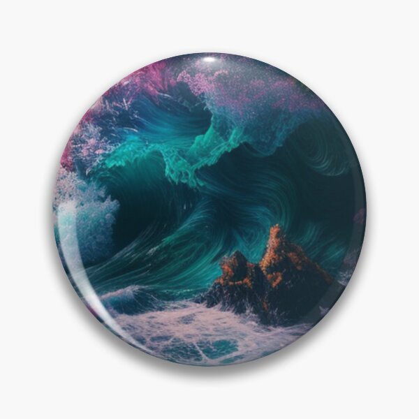 Item preview, Beautiful sea- Colourful waves designed and sold by GloriousArtSKD.